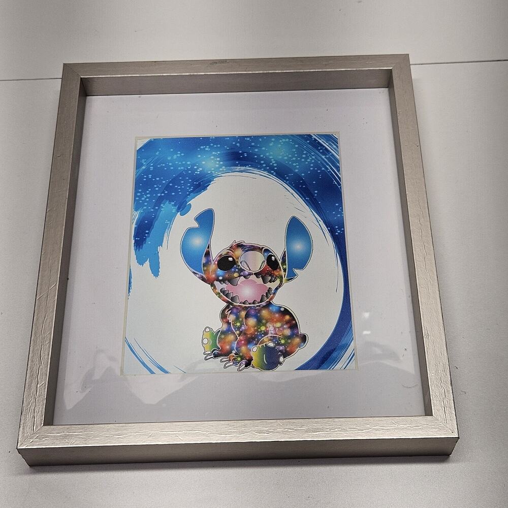 Misaka Framed Uhomate Lilo & Stitch Ohana Stitch Tattoo Canvas Print Disney Art